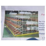 Lot of Push Back Racking