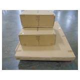 Winston 7pc Outdoor Dining Set Composite Polywood All Weather Wood White/Brown Rectangular Table - 62" x 34.5" x 28"