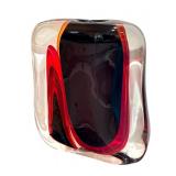 K - Luigi Onesto Vetreria Artistica Oball Murano Art Glass Vase Signed / Luigi Onesto Murano Summerosa Art Glass