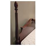 ML-BR - King Size Wooden Bed Frame with Decorative Posts by Stoneleigh