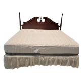 ML-BR - King Size Wooden Bed Frame with Decorative Posts by Stoneleigh