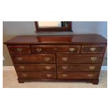 MLBR - Stoneleigh Dresser with Mirror, 9-Drawer Bureau