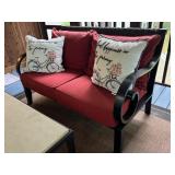 P - Patio Seating Set with Metal Frame and Coffee Table
