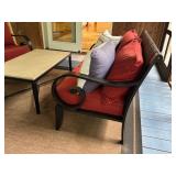 P - Patio Seating Set with Metal Frame and Coffee Table