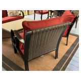 P - Patio Seating Set with Metal Frame and Coffee Table