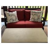P - Patio Seating Set with Metal Frame and Coffee Table