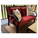 P - Patio Seating Set with Metal Frame and Coffee Table