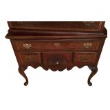 MLBR - Stonleigh 2 Piece Highboy Chest with Carved Details and Brass Hardware