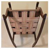 LLBR2 - Antique Oak Rocking Chair with Floral Upholstery