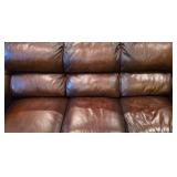 LLFR - Flexsteel Latitudes Brown Leather Sofa by Rodeo Home