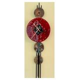 TVRM - Art Glass Wall Clock with Abstract Design