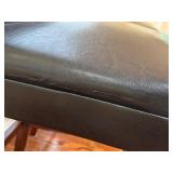 K - Set of 4 Faux Leather Counter Height Chairs