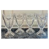 Set of 4 Lenox Butterfly Meadow 6.25 Inch Glass Goblets