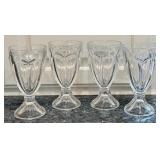 Set of 4 Lenox Butterfly Meadow 6.25 Inch Glass Goblets