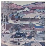 LR - Pair of Framed Edward Art Products Wall Prints Morgans Mill and Farmlands