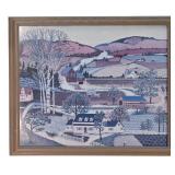 LR - Pair of Framed Edward Art Products Wall Prints Morgans Mill and Farmlands