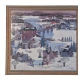 LR - Pair of Framed Edward Art Products Wall Prints Morgans Mill and Farmlands
