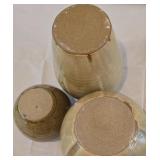 LR - Set of 3 Jeff Baldus Studio Pottery Vases