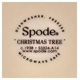 LR - Spode Christmas Tree Dinnerware Set with Cups, Saucers, Plates, and Bowls