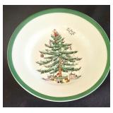 LR - Spode Christmas Tree Dinnerware Set with Cups, Saucers, Plates, and Bowls