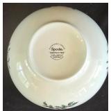 LR - Spode Christmas Tree Dinnerware Set with Cups, Saucers, Plates, and Bowls