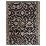 LR - Persian Renaissance Black Nain Wool Rug by Karastan