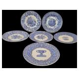 LR - Set of 5 Spode Blue Room Collection 10.25" Plates Assorted Designs