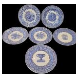 LR - Set of 5 Spode Blue Room Collection 10.25" Plates Assorted Designs