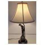 LR - Golf Theme Table Lamp with Golfer Figure and Shade