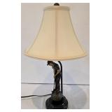 LR - Golf Theme Table Lamp with Golfer Figure and Shade