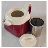 LR - The Spice & Tea Exchange Teapot with Infuser and 4 Cups Set