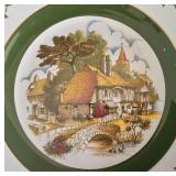 H - Set of 4 Vintage Wood & Sons Ascot Ironstone Service Plates 10.5 Inch England Alpine White