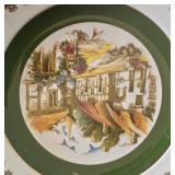 H - Set of 4 Vintage Wood & Sons Ascot Ironstone Service Plates 10.5 Inch England Alpine White