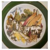 H - Set of 4 Vintage Wood & Sons Ascot Ironstone Service Plates 10.5 Inch England Alpine White