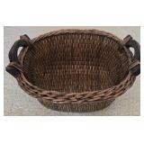 LR - Collection of Woven Baskets, Wooden Tray, and Organizers Including NorthCrest and Longaberger