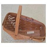 LR - Collection of Woven Baskets, Wooden Tray, and Organizers Including NorthCrest and Longaberger