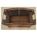LR - Collection of Woven Baskets, Wooden Tray, and Organizers Including NorthCrest and Longaberger