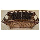 LR - Collection of Woven Baskets, Wooden Tray, and Organizers Including NorthCrest and Longaberger