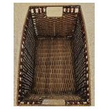 LR - Collection of Woven Baskets, Wooden Tray, and Organizers Including NorthCrest and Longaberger