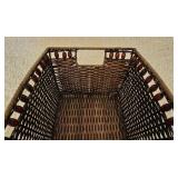 LR - Collection of Woven Baskets, Wooden Tray, and Organizers Including NorthCrest and Longaberger