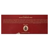 H - Spode Christmas Tree Gold Collection: Bread Basket, Teapot, Salt and Pepper Set in Original Boxes