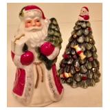 H - Spode Christmas Tree Gold Collection: Bread Basket, Teapot, Salt and Pepper Set in Original Boxes