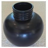 LR - 27-Inch Black Table Lamp with Haeger Vase Base and 10-Inch Tall Shade