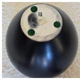 LR - 27-Inch Black Table Lamp with Haeger Vase Base and 10-Inch Tall Shade