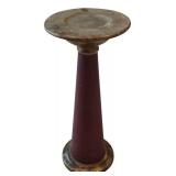 LR - Decorative Vase and Pillar Collection Including Metal, Clear Glass, and Tall Arrangements