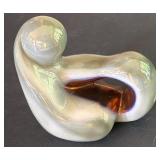 LR - Aria Hand Made Spain Modern Art Glass Sculpture with Acrylic Base