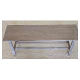 H - Wooden Bench 42 Inch Length with Gray Finish