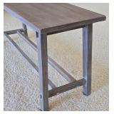 H - Wooden Bench 42 Inch Length with Gray Finish