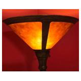 LL-BR3 - Tensor MTF100 71.5-Inch Torchiere Floor Lamp with Amber Glass Shade