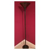 LL-BR3 - Tensor MTF100 71.5-Inch Torchiere Floor Lamp with Amber Glass Shade